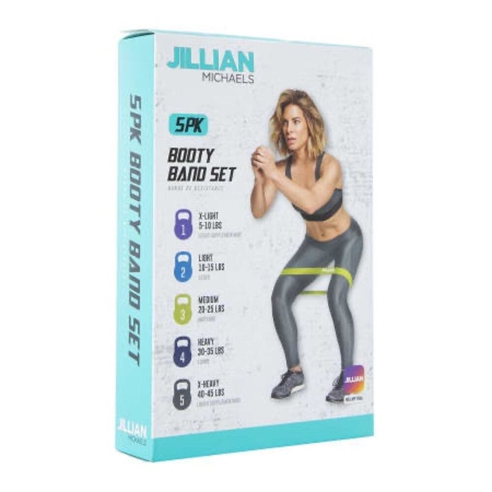 NIB Jillian Michaels Booty Band Set 5 Weighted Resistance Set Pack New Workout - Thumbnail 6