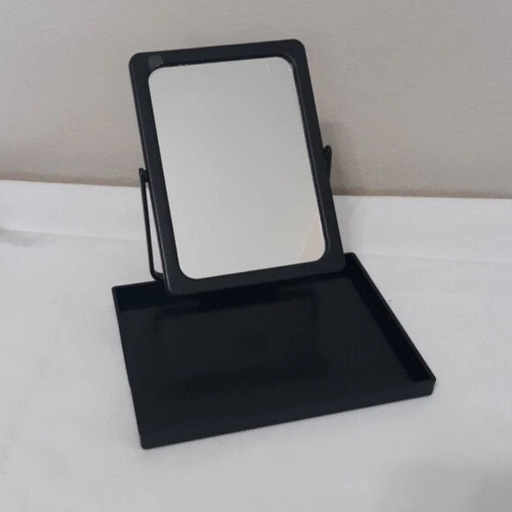 Mary Kay Portable Black Plastic Makeup Mirror w/Tray - Thumbnail 5