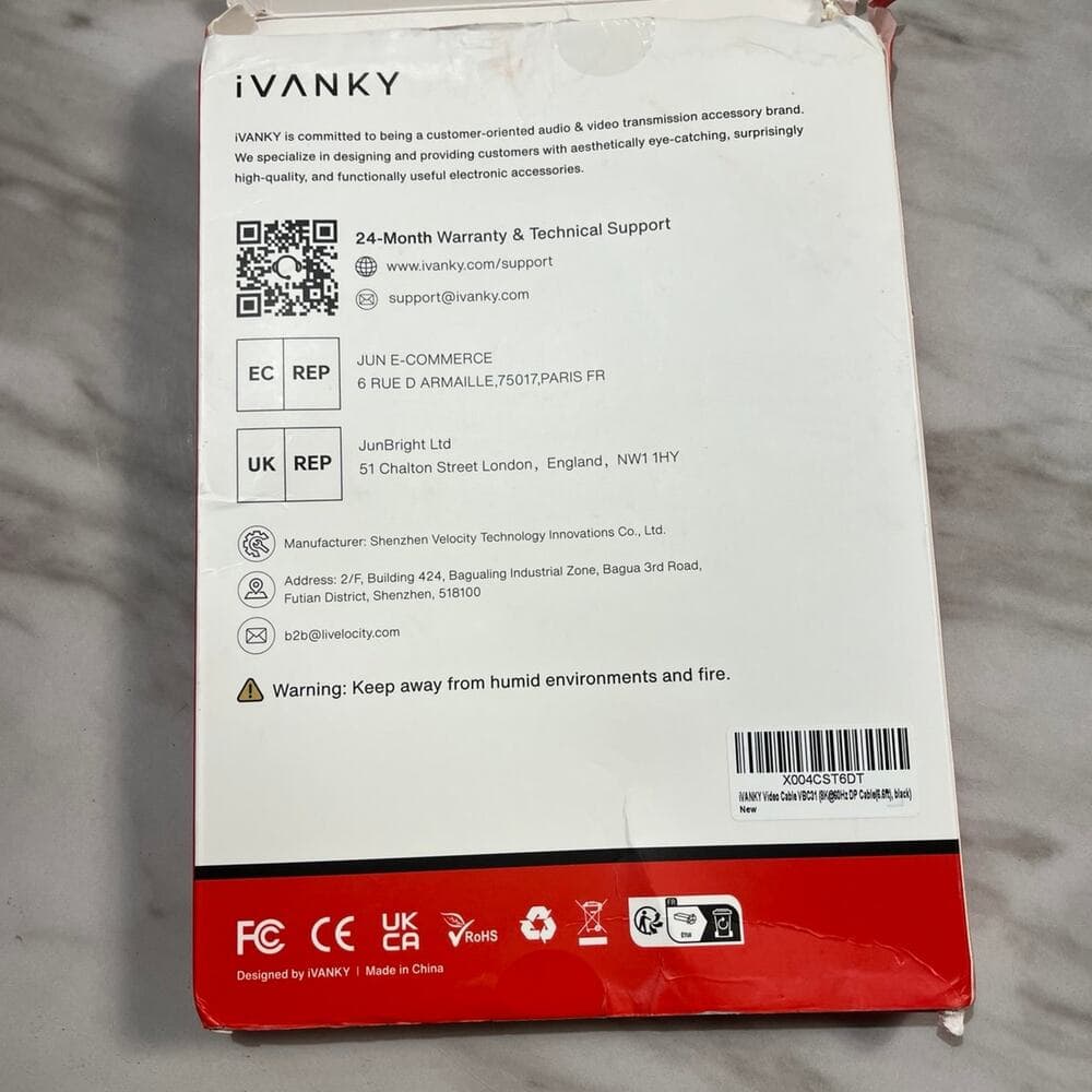 IVANKY 8K DisplayPort Cable 1.4, VESA Certified DP Cable 6.6ft - Thumbnail 3