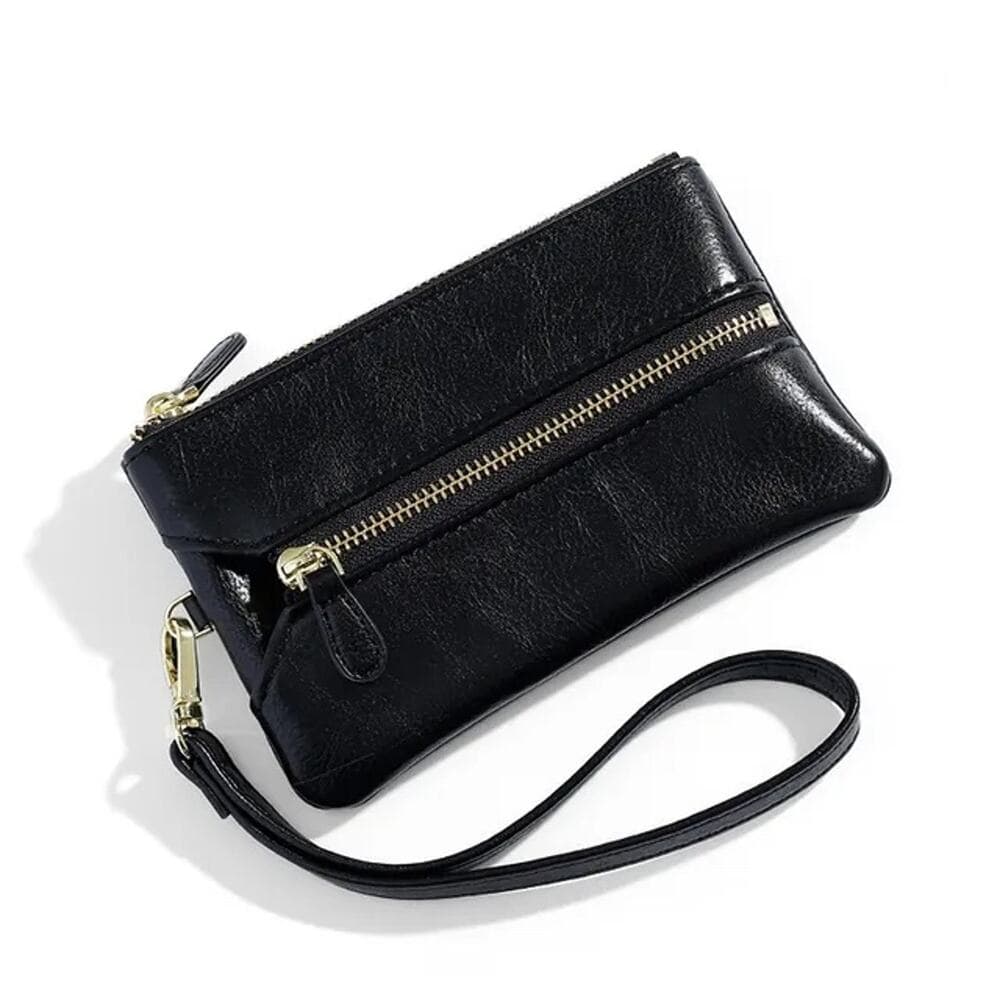 Zip Faux Leather Key Case/ Corn Purse - Thumbnail 5