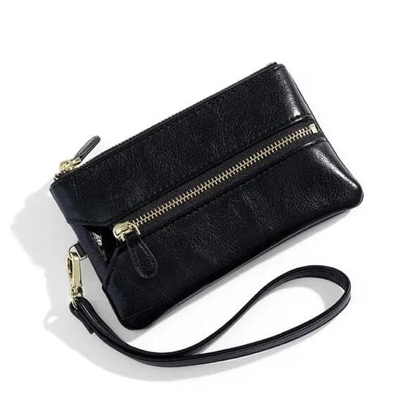Zip Faux Leather Key Case/ Corn Purse - Thumbnail 6