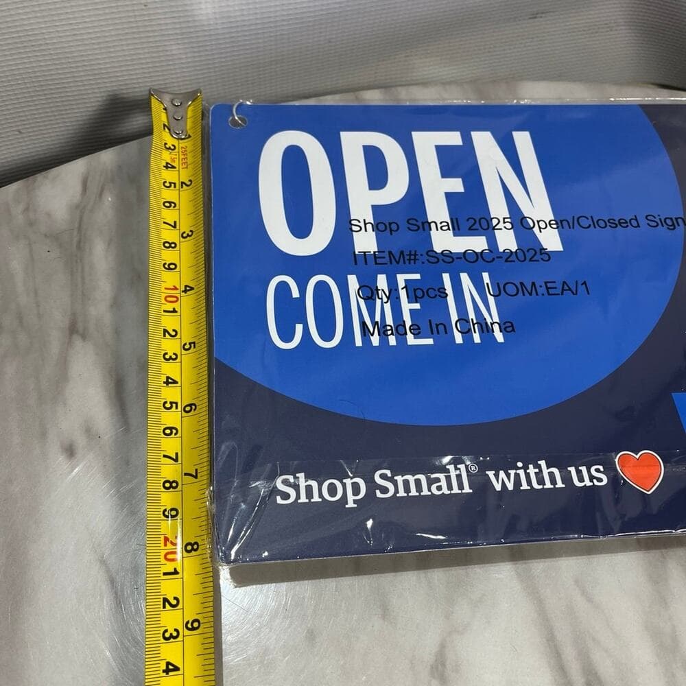 American Express Shop Small Open Closed Sign 11” W X 8” L - Thumbnail 5