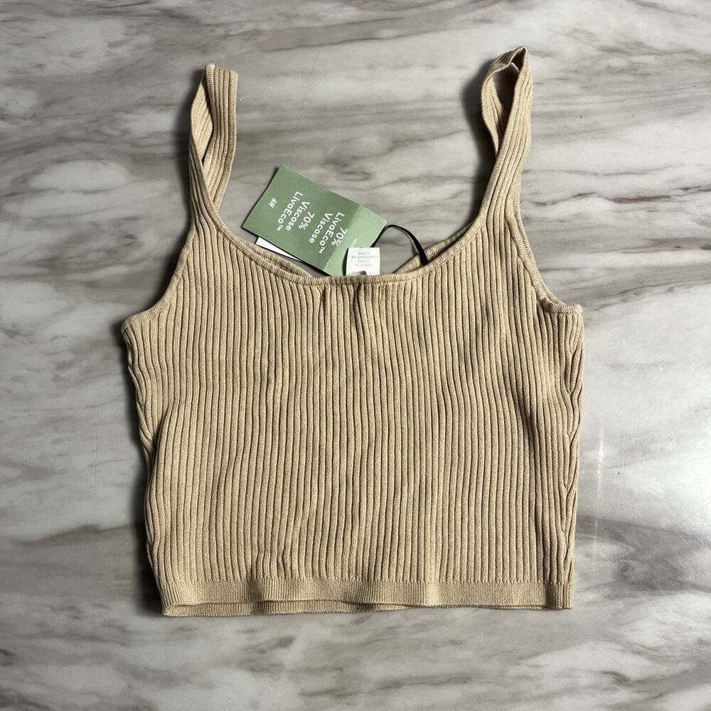 H & M Women’s Tan Tank Top Size XS - Thumbnail 4