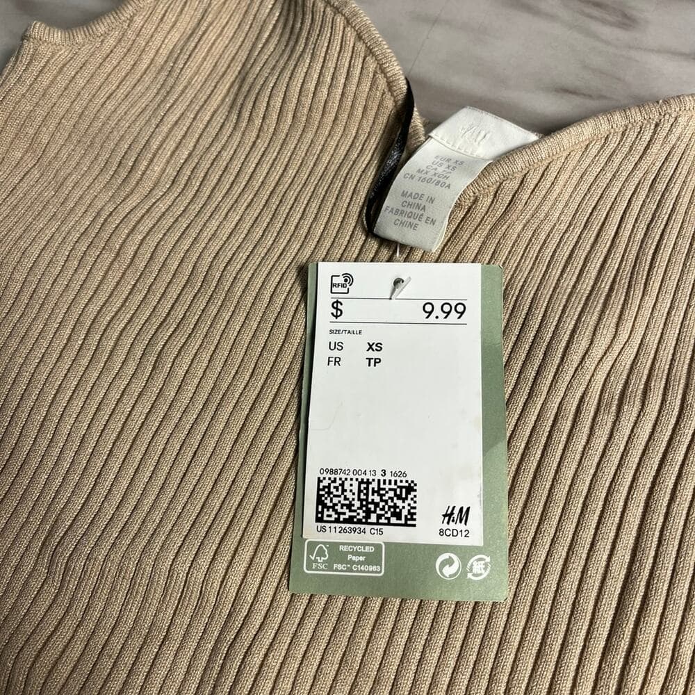 H & M Women’s Tan Tank Top Size XS - Thumbnail 3