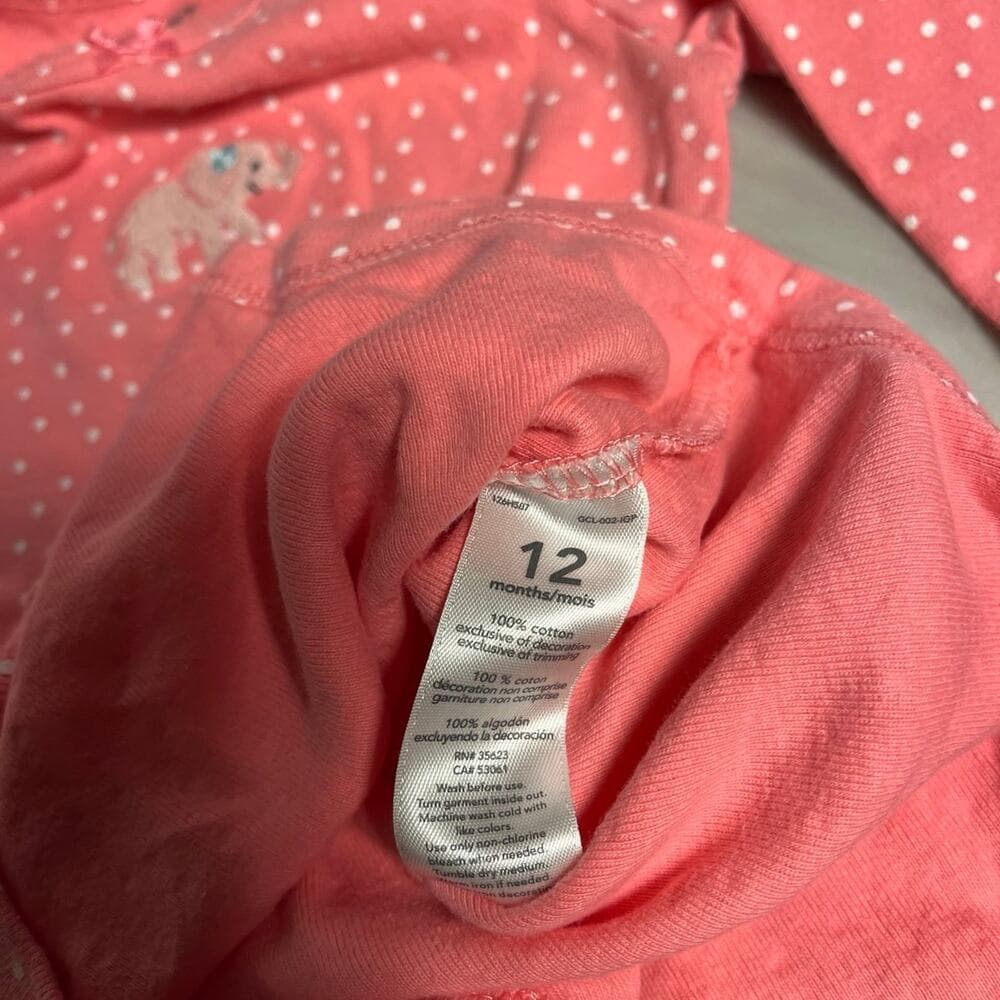 Carter 12 M Pink Tee For baby - Thumbnail 3