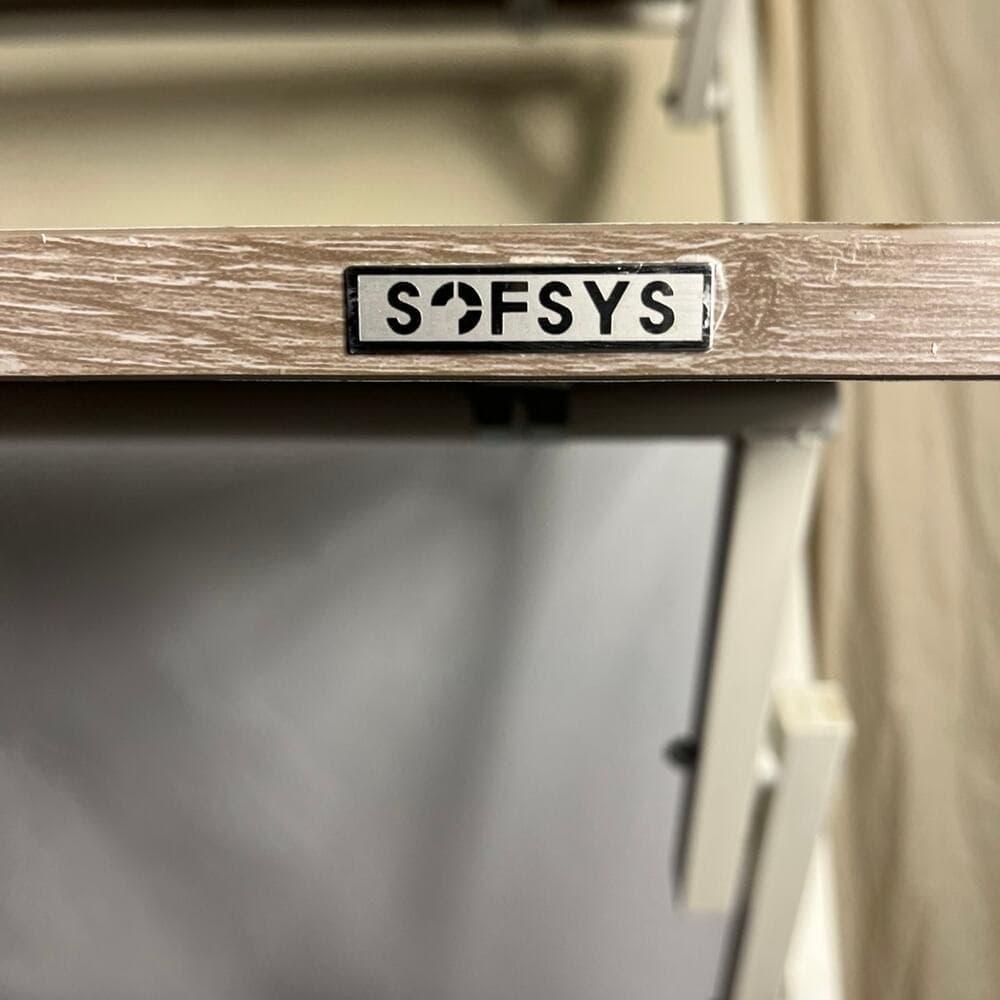SOFSYS Modern Folding Desk for Small Space, Computer Gaming - Thumbnail 3