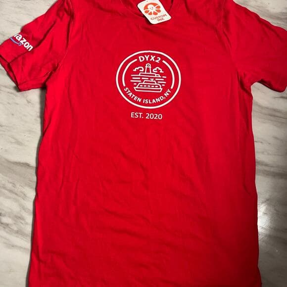 Canvas Red Amazon Staten Island T-Shirt Size L - Thumbnail 8