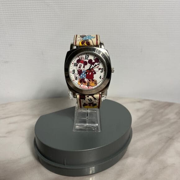 Disney Unisex Minnie Mickey Quartz Watch with the original watch - Thumbnail 5