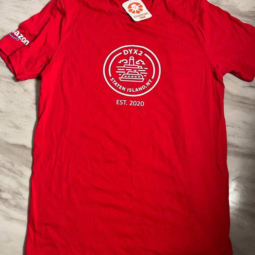 Canvas Red Amazon Staten Island T-Shirt Size L - Thumbnail 7