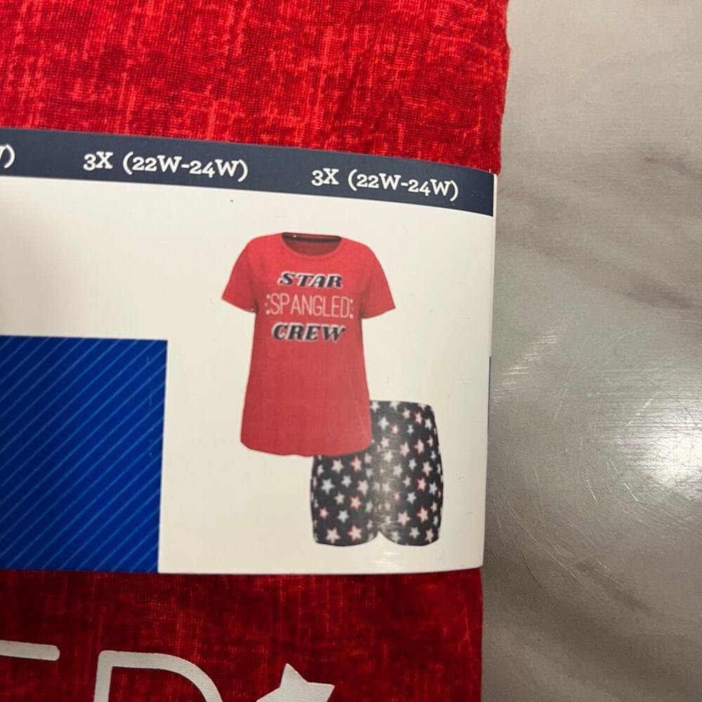 Patriotic Women’s Pajama Set 3X - Thumbnail 4