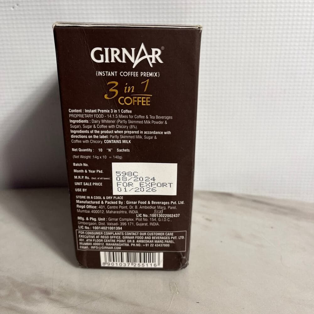 Girnar Instant Premix 3 in 1 Coffee (10 Sachets) - Thumbnail 3