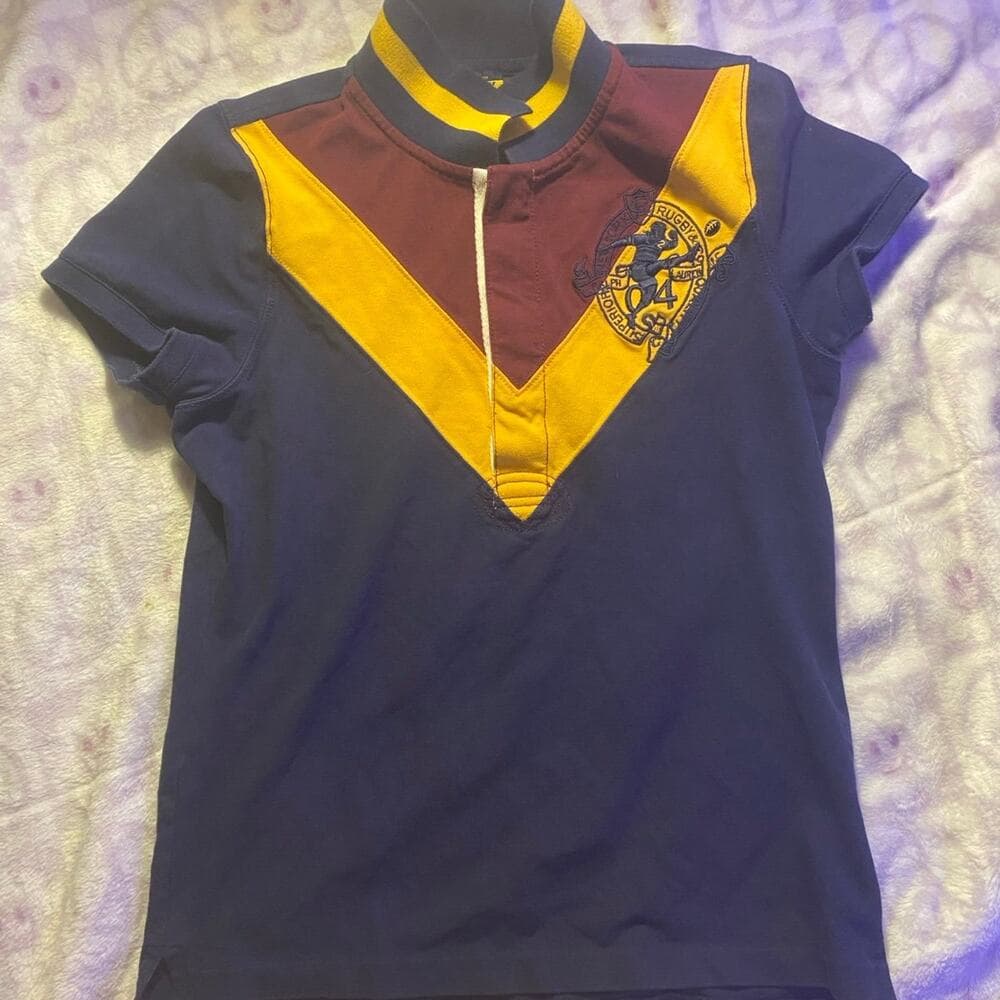 RALPH LAUREN RUGBY - yellow burgundy and navy blue - Thumbnail 2