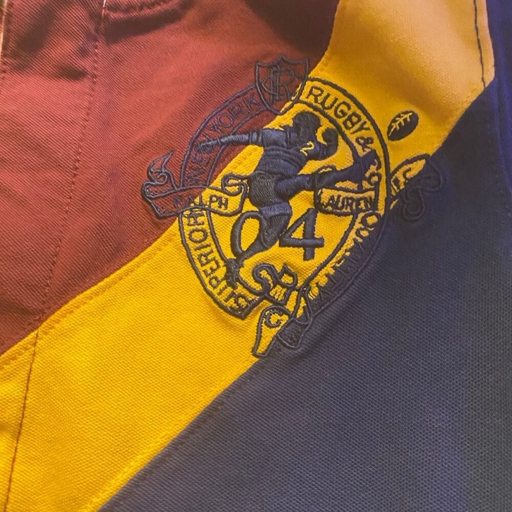 RALPH LAUREN RUGBY - yellow burgundy and navy blue - Thumbnail 3