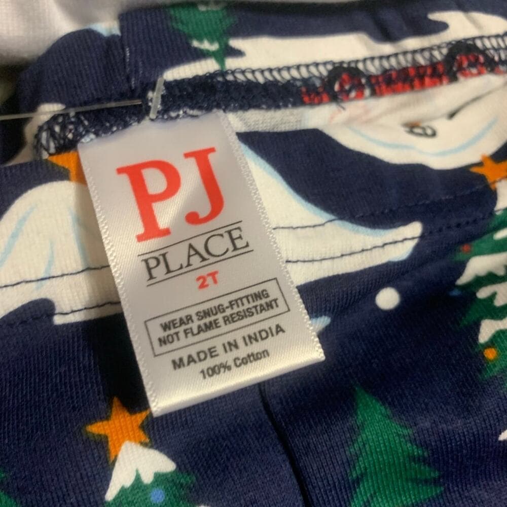 Unisex Kids Matching Family Home For The Holidays Snug Fit Cotton pajamas 2T - Thumbnail 4