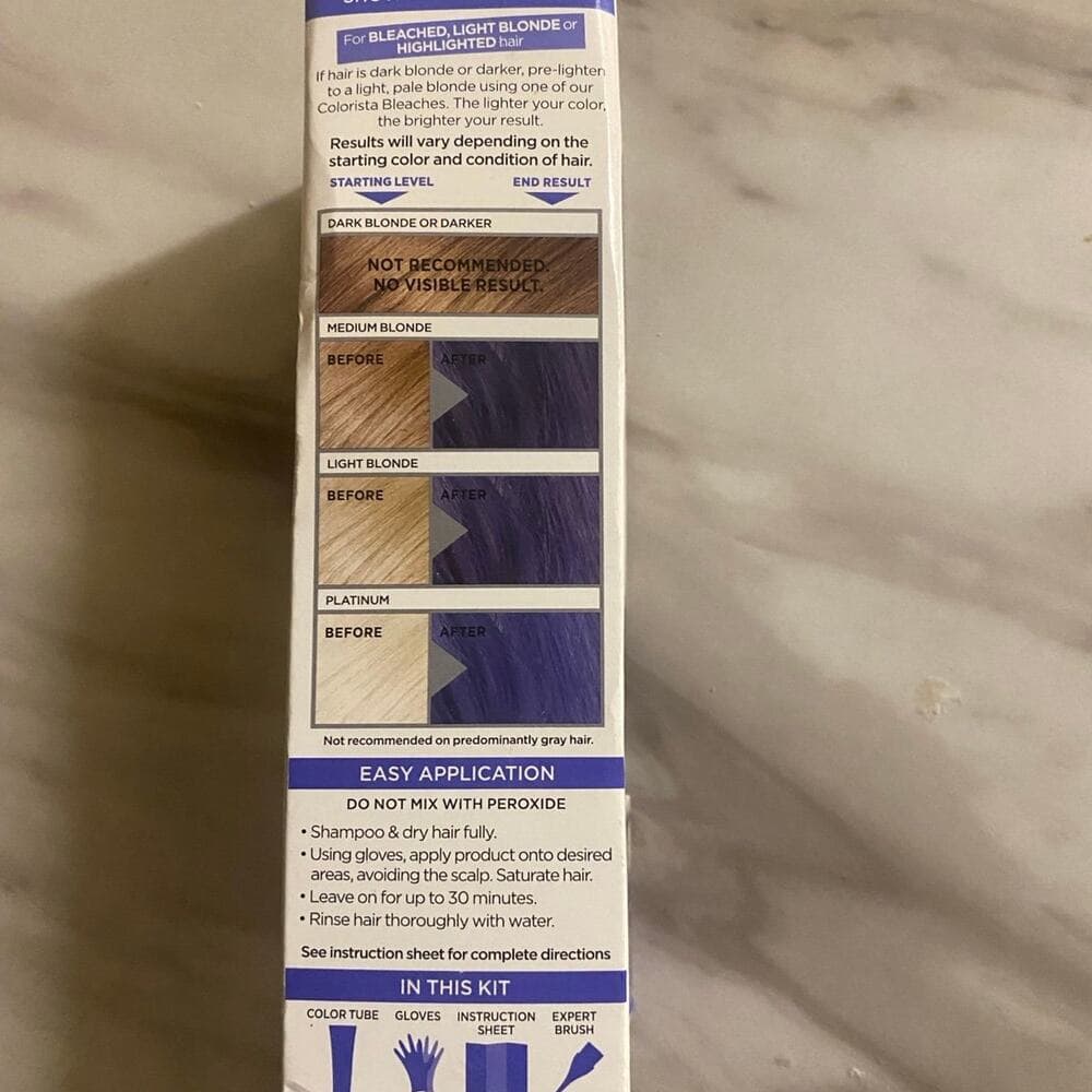 L'Oreal Paris Colorista Semi-Permanent for Light Blonde or Bleached Hair, #Indig - Thumbnail 3