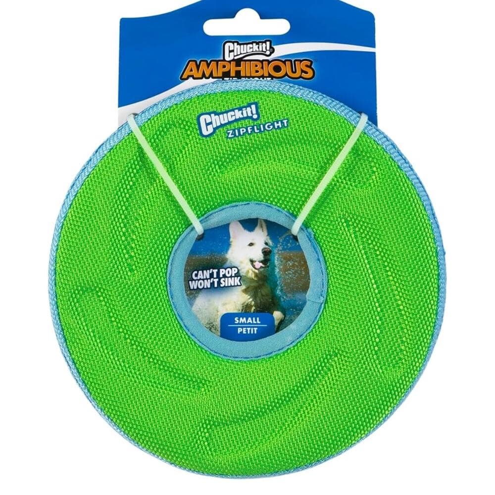 Chuckit! Zipflight Flying Disc Dog Toy, Small (6"), Orange And Blue - Thumbnail 3
