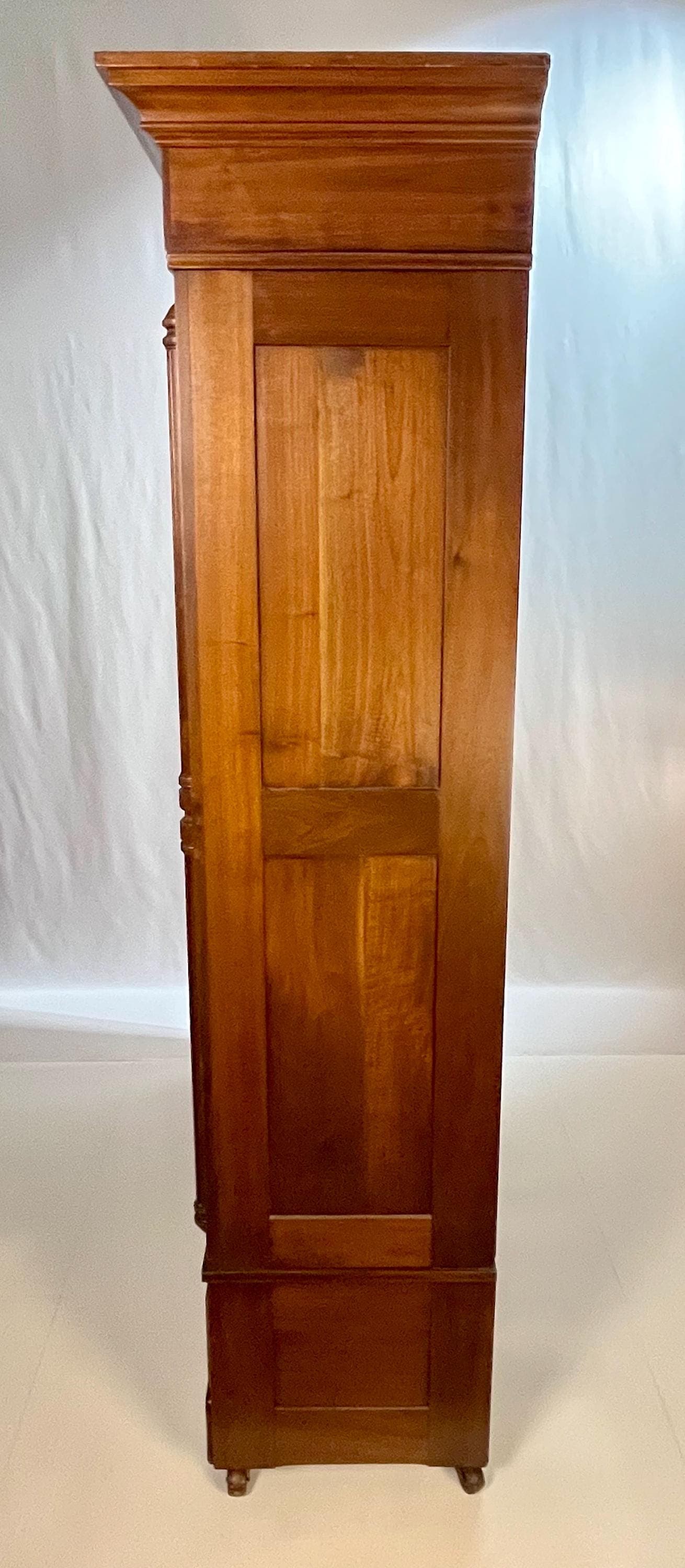 Grand 19th Century "Knock-Down" Burl Walnut Armoire - Thumbnail 9