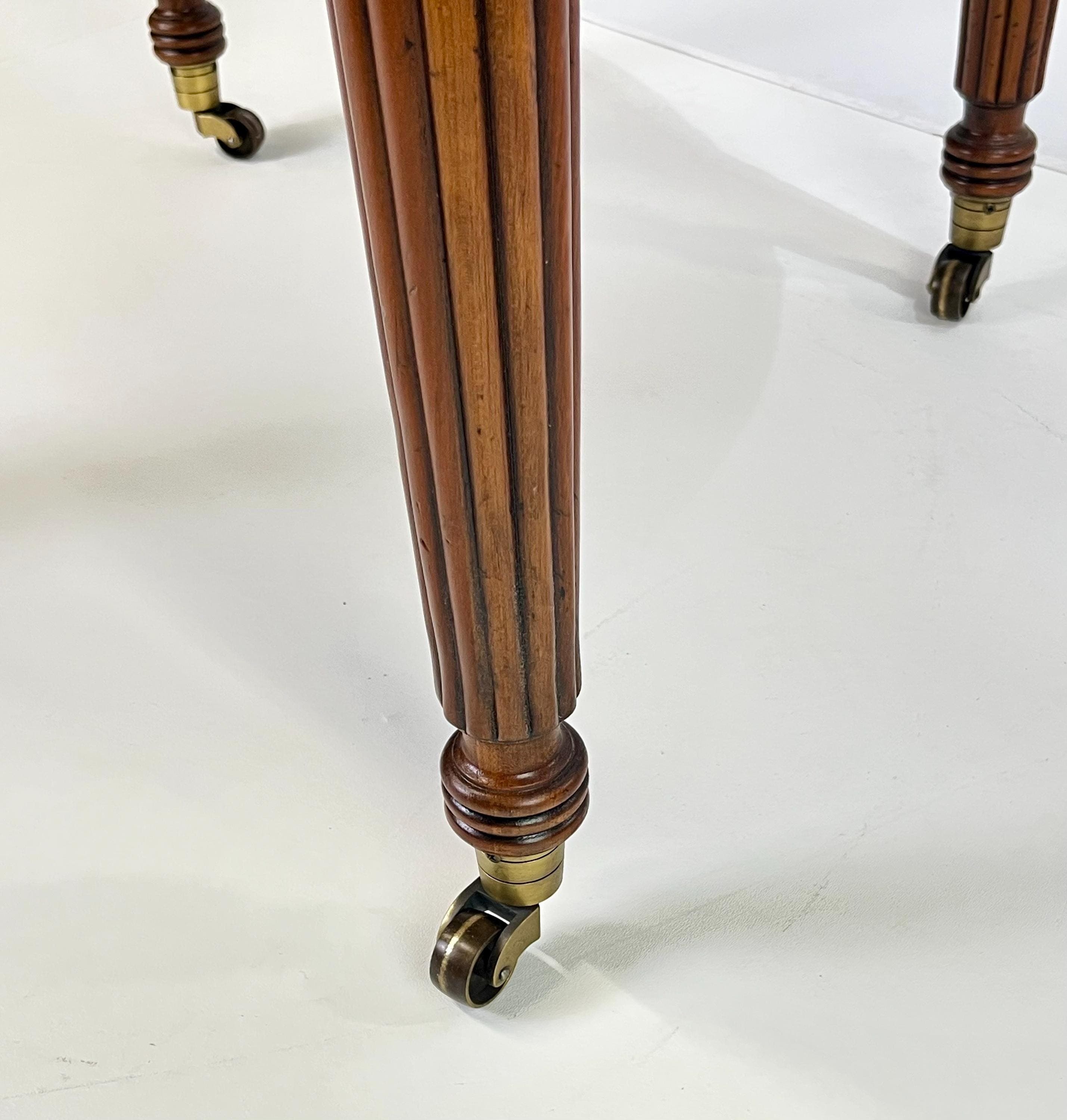 Pair of Henredon Registry Collection Solid Cherry Regency Drum Tables - Thumbnail 12