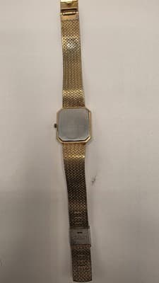 Vintage Elgin Mens Quartz Watch Gold Mesh Band Model #FL200-01 - Thumbnail 3