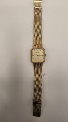 Vintage Elgin Mens Quartz Watch Gold Mesh Band Model #FL200-01 - Thumbnail 2