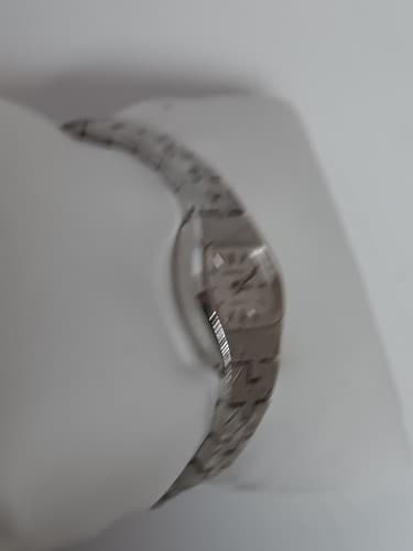 Vintage Womans Caravelle by Bulova Quartz Wrist Watch Silver Toned - Thumbnail 6