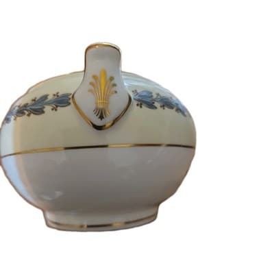 Vintage Wedgewood Appledore Bone China W3257 Suger Bowl & Lid Made in England - Thumbnail 5