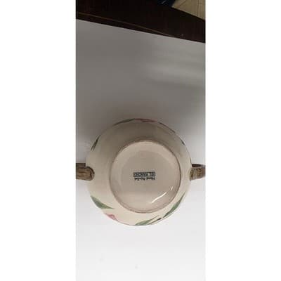 Vintage El Rancho Desert Rose Pre-Franciscan(1930s) Sugar + Creamer /w Lid - Thumbnail 7