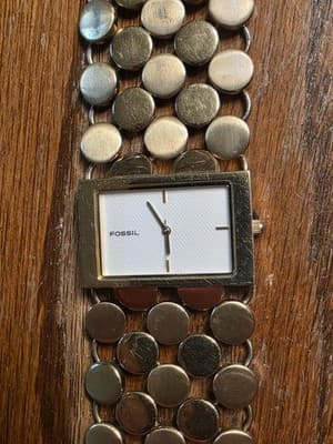 Fossil F2 Gold Toned Wide Dot Quartz Women's Wrist Watch ES1451 - Thumbnail 3