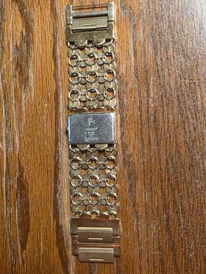 Fossil F2 Gold Toned Wide Dot Quartz Women's Wrist Watch ES1451 - Thumbnail 2
