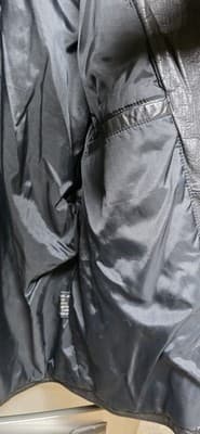 Women's Black Leather Vintage 1980's Moto Jacket Midnight Oil Large - Thumbnail 8