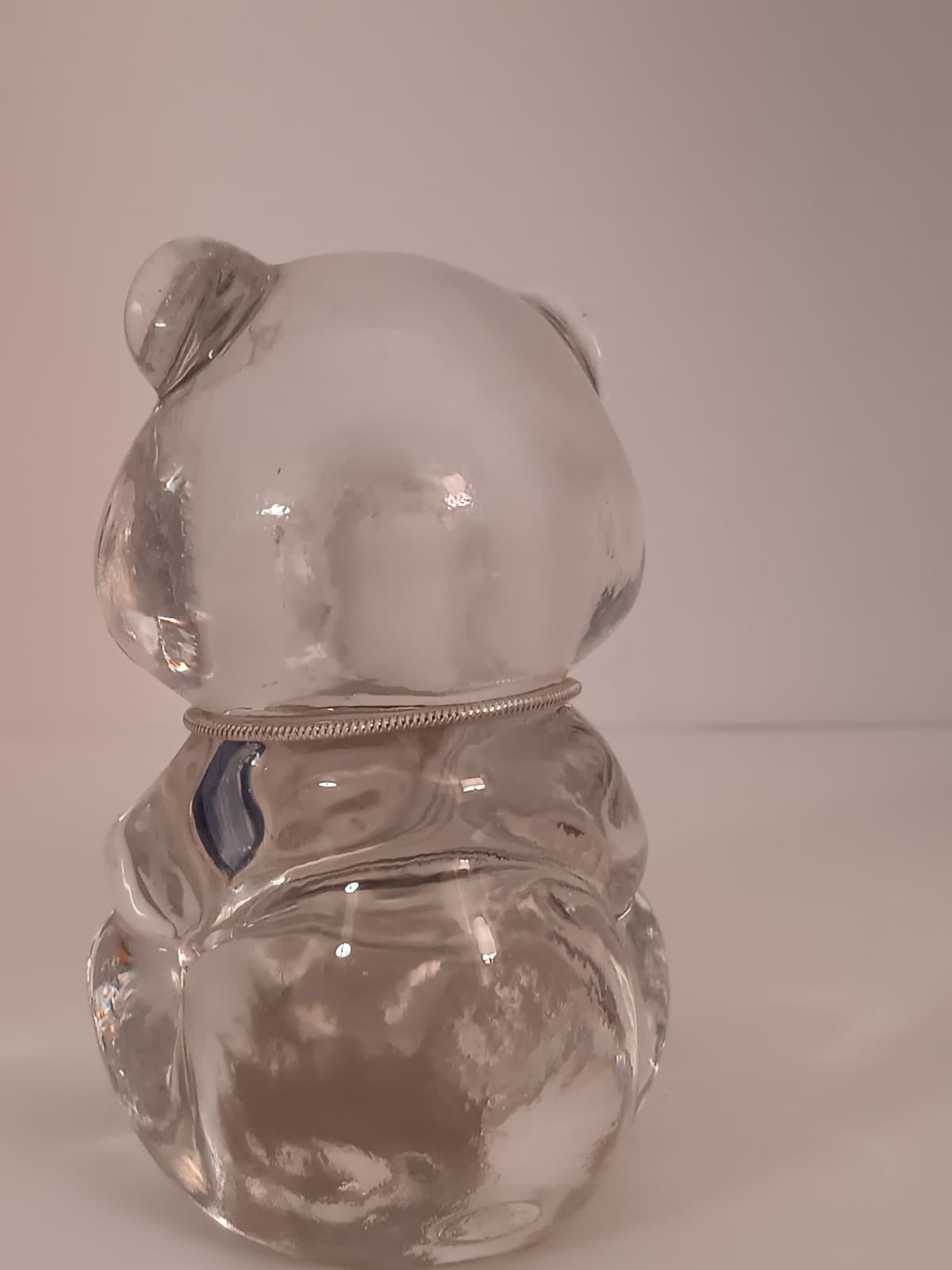 Vintage Fenton Glass December Birthday Bear Paper Weight Hand Made With Tags - Thumbnail 5