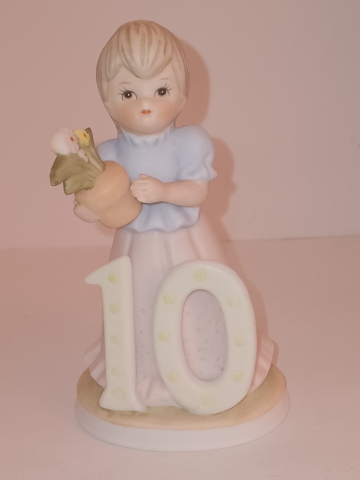 Vintage Lefton China 10Year Old Birthday Girl "The Christopher Collection,"