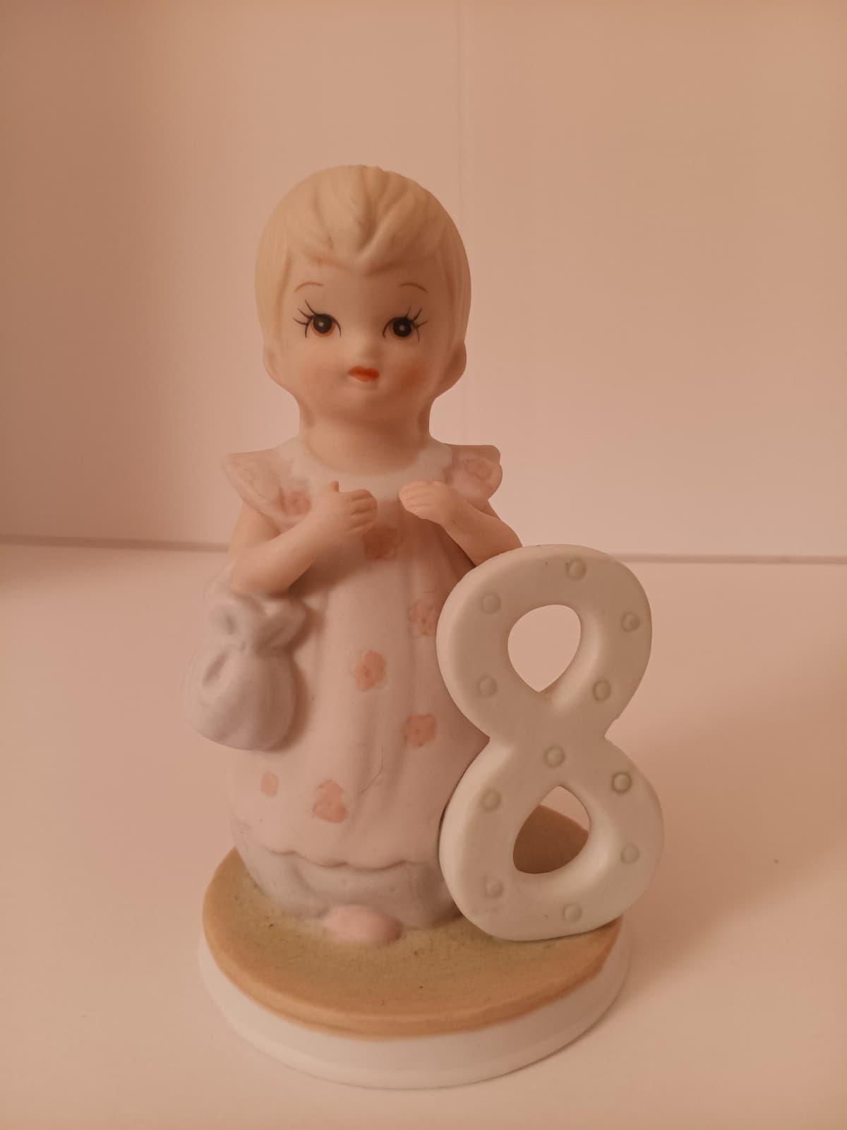 Vintage 1983 Lefton China "The Christopher Collection," Birthday Girl #8