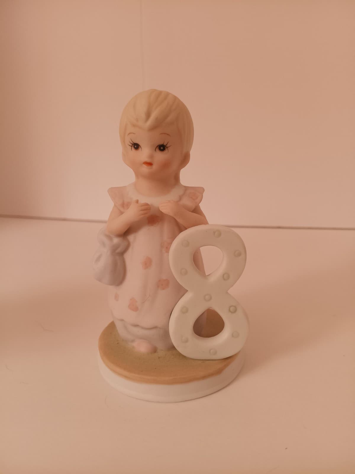 Vintage 1983 Lefton China "The Christopher Collection," Birthday Girl #8 - Thumbnail 6