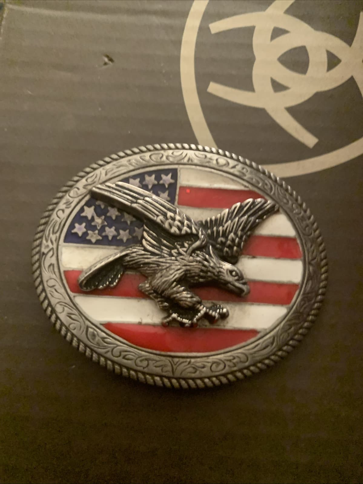 american flag and eagle belt buckle - Thumbnail 3