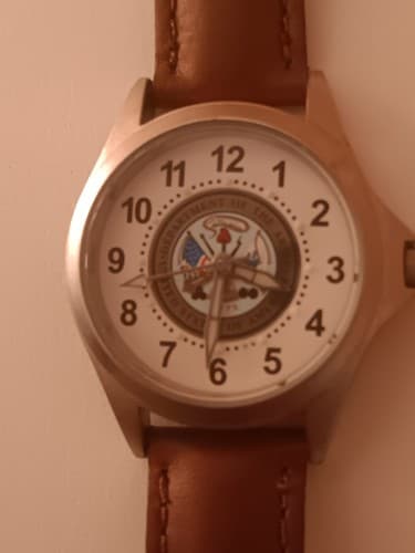 VINTAGE WOMANS DEPT OF THE ARMY WRIST WATCH ARMED FORCES NEW - Thumbnail 3