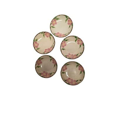 Vintage El Rancho Hand Painted Desert Rose Dessert/Berry Bowls - Thumbnail 7