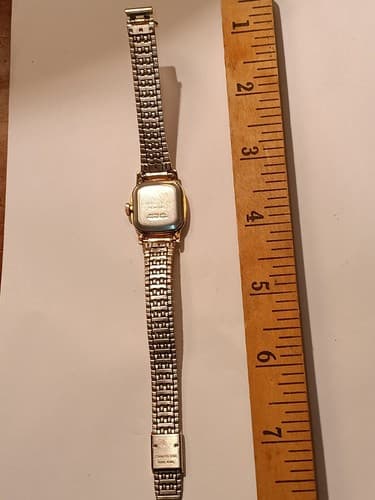 Vintage Ladies Timex Gold Toned Analog Mesh Braclet Working Watch - Thumbnail 6
