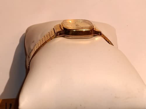 Vintage Ladies Timex Gold Toned Analog Mesh Braclet Working Watch - Thumbnail 4