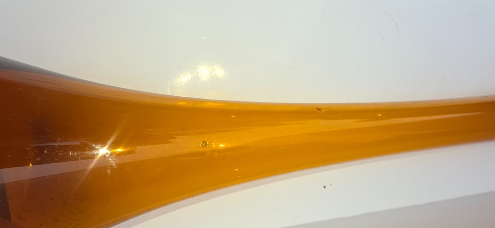L.E. Smith Swung Vase 28.5" Amber Simplicity Mid Century Floor Decor - Thumbnail 11
