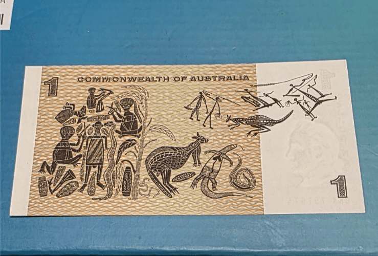 3 x Vintage $1 Australian Dollar CoA - Paper Banknote: Side Security Strip - Thumbnail 6