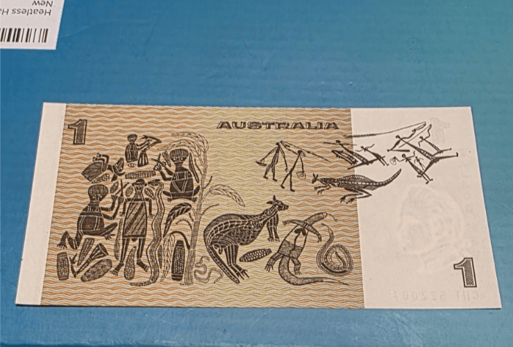 3 x Vintage $1 Australian Dollar CoA - Paper Banknote: Side Security Strip - Thumbnail 10