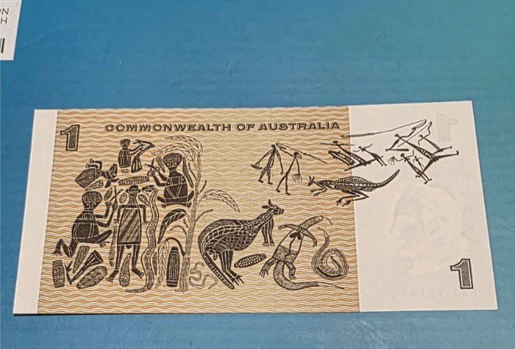 3 x Vintage $1 Australian Dollar CoA - Paper Banknote: Side Security Strip - Thumbnail 8