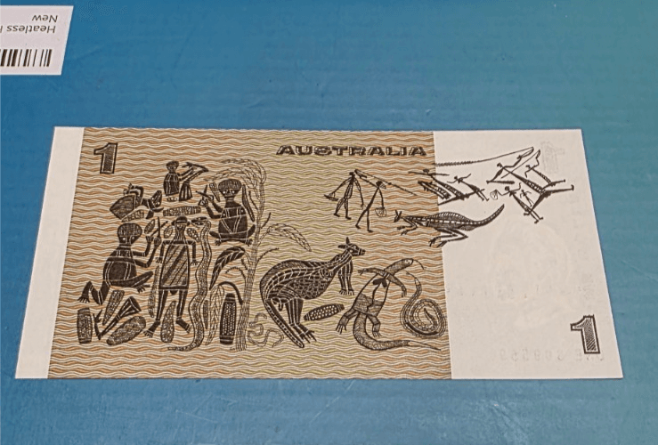 3 x Vintage $1 Australian Dollar CoA - Paper Banknote: Side Security Strip - Thumbnail 12