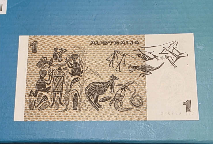 3 x Vintage $1 Australian Dollar CoA - Paper Banknote: Side Security Strip - Thumbnail 4