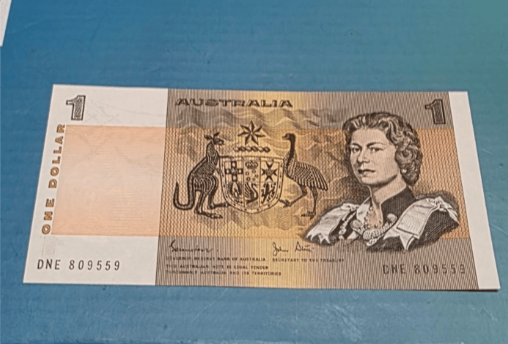 3 x Vintage $1 Australian Dollar CoA - Paper Banknote: Side Security Strip - Thumbnail 11