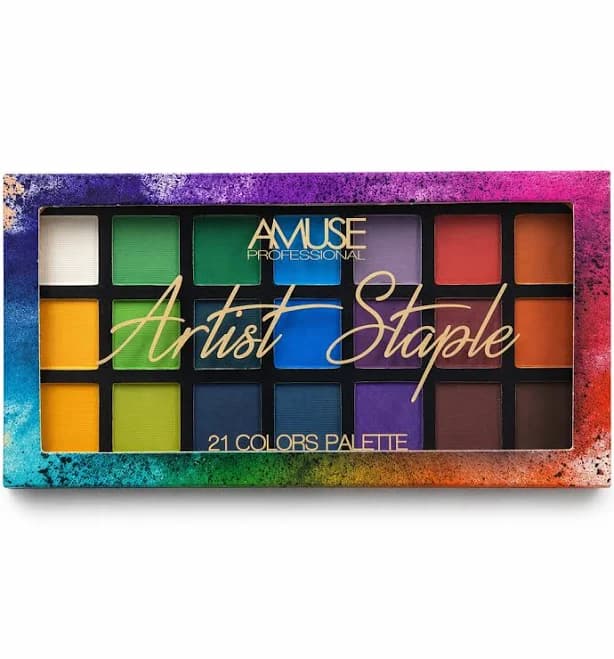 Amuse Artist Staple Eyeshadow Palette in Countertop Display