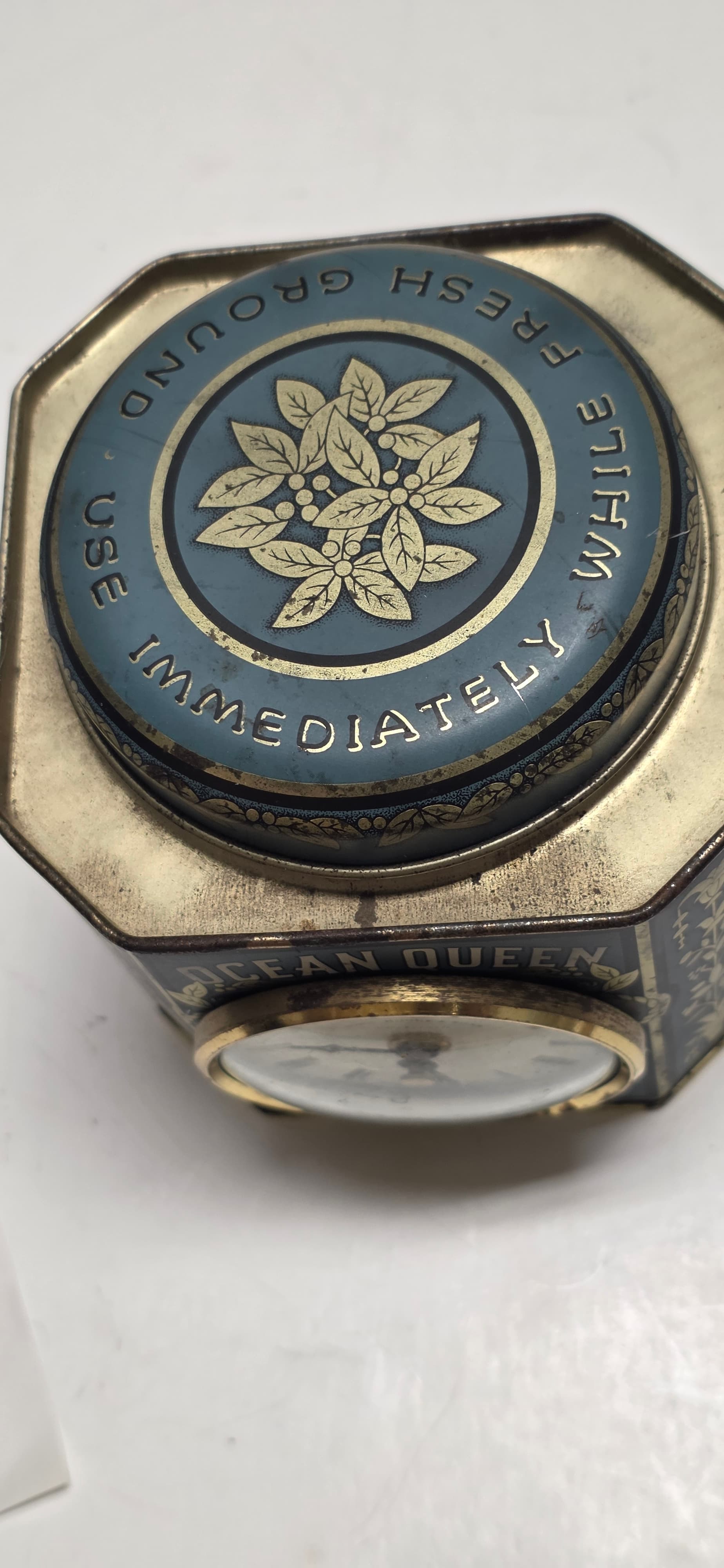 Vintage Tin Advertising Clock - Thumbnail 2