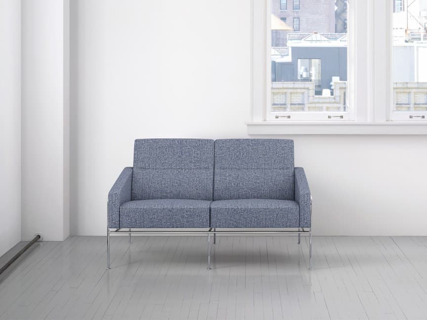 MAHARAM LINDEN Bewitch 466537-009 LUXURY Fabric MSRP $560 Blue Gray Wool 5 Yards - Thumbnail 2
