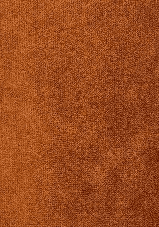 TEDDY VELVET VALLEY FORGE KAT UPHOLSERY FABRIC 45 YARDS RUST LUXURY